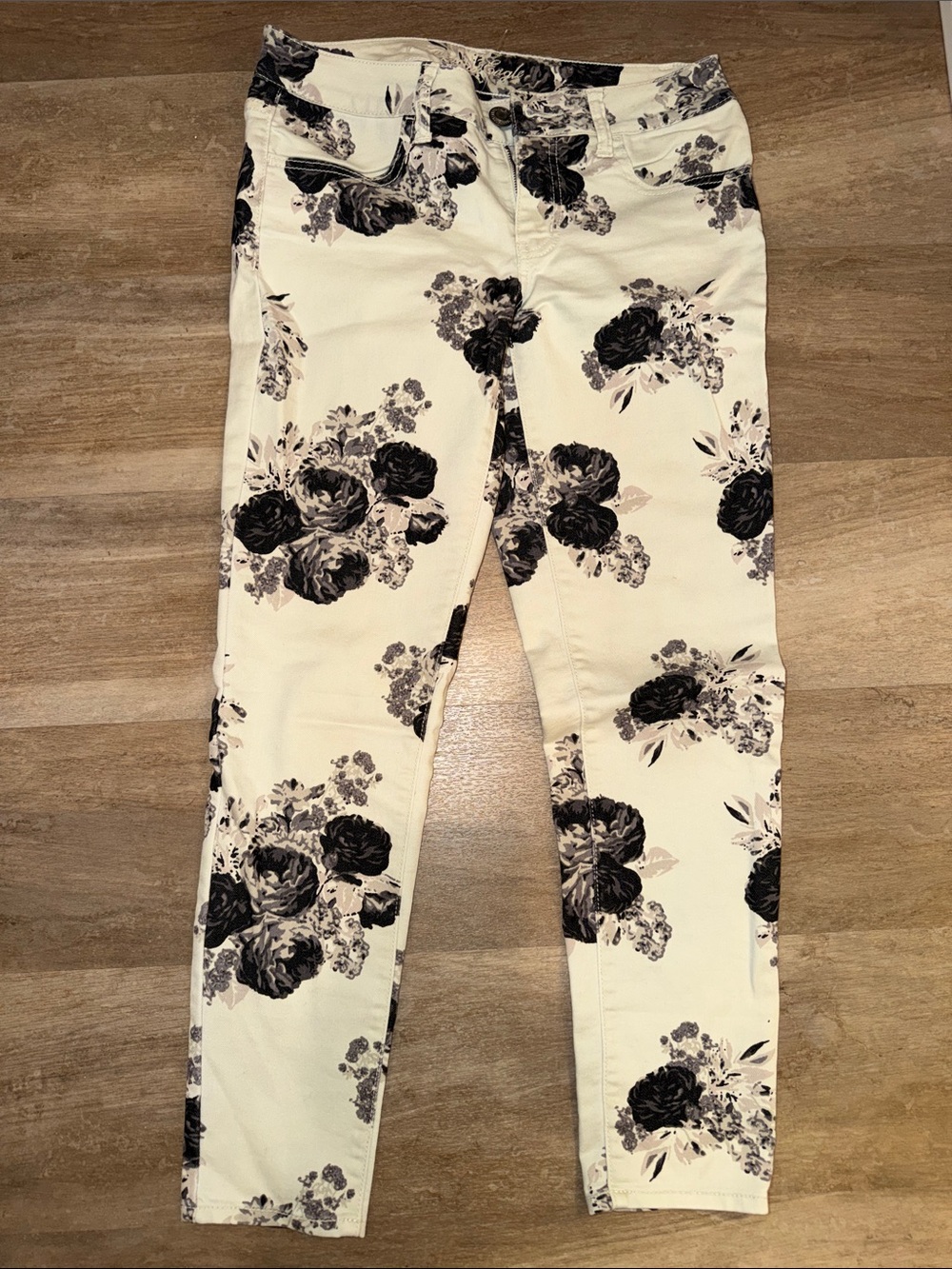 Women’s Floral Print Skinny Jeans